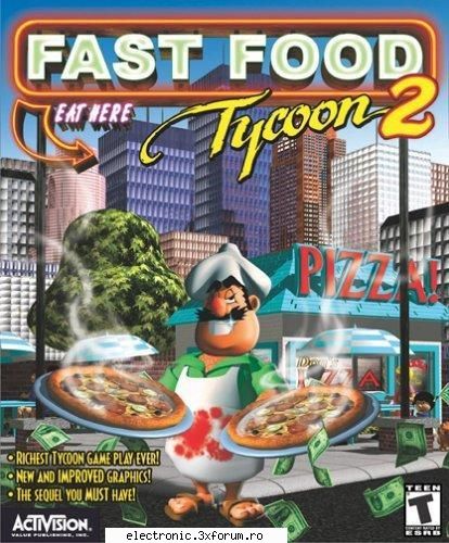 sequel to fast food tycoon, you're out to make a name for yourself in the pizza restaraunt industry